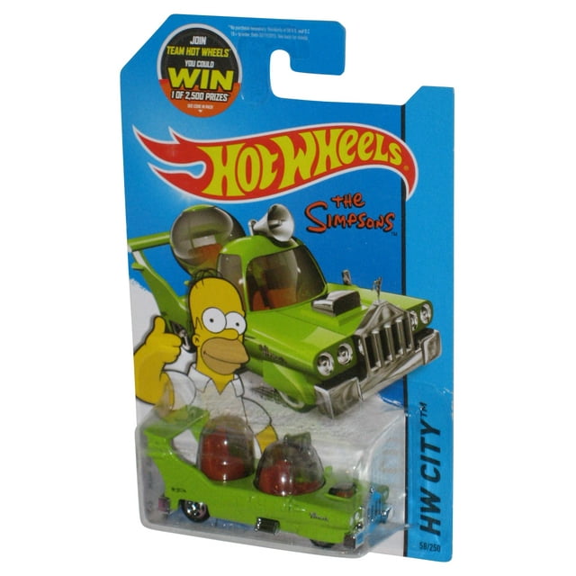 The Simpsons HW City Hot Wheels Showdown (2013) Homer Toy Car 58/250
