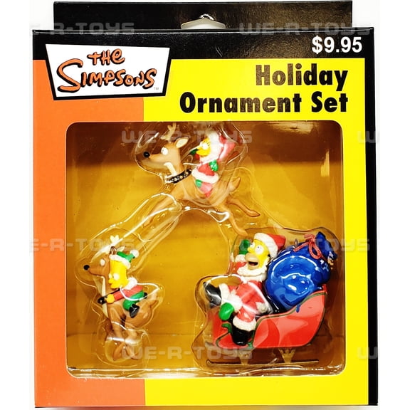The Simpsons Heirloom Ornament Collection Holiday Ornament Set Carlton Cards NEW