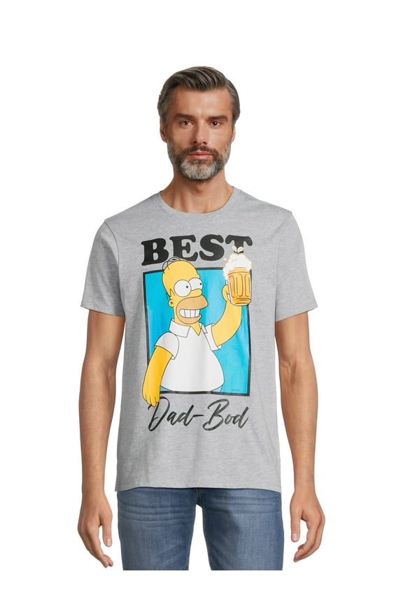 Homer Best Bod Apparel, Men's Graphic Crew Neck T-Shirt, Sizes S-3XL (Men's Big & Tall)