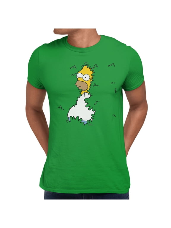 Homer Hide Bush Meme Men's T-Shirt (Irish Green, S-XXXL)