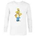 thumbnail image 1 of The Simpsons Homer Lisa Bart and Maggie Play - Long Sleeve T-Shirt for Men - Customized-White, 1 of 5
