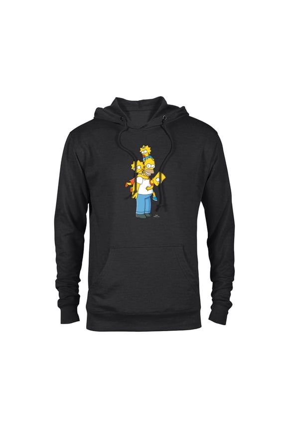 Homer Lisa Bart and Maggie Play - Pullover Hoodie for Adults - Customized-Black