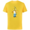 thumbnail image 1 of The Simpsons Homer Lisa Bart and Maggie Play - Short Sleeve Cotton T-Shirt for Adults - Customized-Yellow, 1 of 5