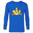 thumbnail image 1 of The Simpsons Homer Lisa Bart and Maggie Portrait - Long Sleeve T-Shirt for Men - Customized-Royal, 1 of 5