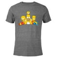 thumbnail image 1 of The Simpsons Homer Lisa Bart and Maggie Portrait - Short Sleeve Blended T-Shirt for Adults - Customized-Dark Heather, 1 of 5
