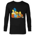 thumbnail image 1 of The Simpsons Homer Marge Maggie Bart Lisa Simpson Couch - Long Sleeve T-Shirt for Men- Customized-Black, 1 of 5