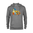thumbnail image 1 of The Simpsons Homer Marge Maggie Bart Lisa Simpson Couch - Pullover Hoodie for Adults- Customized-Graphite Heather, 1 of 5