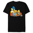 thumbnail image 1 of The Simpsons Homer Marge Maggie Bart Lisa Simpson Couch - Short Sleeve Blended T-Shirt for Adults- Customized-Black, 1 of 5