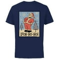 thumbnail image 1 of The Simpsons Homer Santa Christmas Holiday D’oh-Ho-Ho - Short Sleeve Cotton T-Shirt for Adults - Customized-Navy, 1 of 5