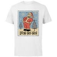 thumbnail image 1 of The Simpsons Homer Santa Christmas Holiday D’oh-Ho-Ho - Short Sleeve Cotton T-Shirt for Adults - Customized-White, 1 of 5