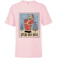 thumbnail image 1 of The Simpsons Homer Santa Christmas Holiday D’oh-Ho-Ho - Short Sleeve T-Shirt for Kids - Customized-Soft Pink, 1 of 5