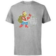 thumbnail image 1 of The Simpsons Homer Santa Christmas Season to be Jelly - Short Sleeve Cotton T-Shirt for Adults - Customized-Athletic Heather, 1 of 5