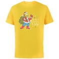 thumbnail image 1 of The Simpsons Homer Santa Christmas Season to be Jelly - Short Sleeve Cotton T-Shirt for Adults - Customized-Yellow, 1 of 5