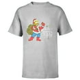 thumbnail image 1 of The Simpsons Homer Santa Christmas Season to be Jelly - Short Sleeve T-Shirt for Kids - Customized-Athletic Heather, 1 of 5