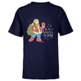 thumbnail image 1 of The Simpsons Homer Santa Christmas Season to be Jelly - Short Sleeve T-Shirt for Kids - Customized-Navy, 1 of 5