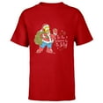 thumbnail image 1 of The Simpsons Homer Santa Christmas Season to be Jelly - Short Sleeve T-Shirt for Kids - Customized-Red, 1 of 5