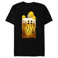 thumbnail image 1 of The Simpsons Homer Simpson Beer There’s a Temporary Solution - Short Sleeve Blended T-Shirt for Adults - Customized-Black, 1 of 5