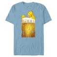 thumbnail image 1 of The Simpsons Homer Simpson Beer There’s a Temporary Solution - Short Sleeve Blended T-Shirt for Adults - Customized-Ocean Blue, 1 of 5