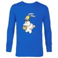 thumbnail image 1 of The Simpsons Homer Simpson Easter Bunny - Long Sleeve T-Shirt for Men - Customized-Royal, 1 of 5