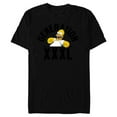 thumbnail image 1 of The Simpsons Homer Simpson Generation XXXL - Short Sleeve Blended T-Shirt for Adults - Customized-Black, 1 of 5