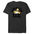 thumbnail image 1 of The Simpsons Homer Simpson Generation XXXL - Short Sleeve Blended T-Shirt for Adults - Customized-Dark Heather, 1 of 5