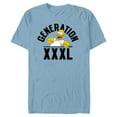 thumbnail image 1 of The Simpsons Homer Simpson Generation XXXL - Short Sleeve Blended T-Shirt for Adults - Customized-Ocean Blue, 1 of 5