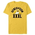 thumbnail image 1 of The Simpsons Homer Simpson Generation XXXL - Short Sleeve Blended T-Shirt for Adults - Customized-Yellow, 1 of 5