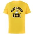 thumbnail image 1 of The Simpsons Homer Simpson Generation XXXL - Short Sleeve Cotton T-Shirt for Adults - Customized-Yellow, 1 of 5