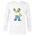 thumbnail image 1 of The Simpsons Homer Simpson Green Duff Beer St. Patrick's Day - Long Sleeve T-Shirt for Men - Customized-White, 1 of 5