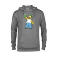 thumbnail image 1 of The Simpsons Homer Simpson Green Duff Beer St. Patrick's Day - Pullover Hoodie for Adults - Customized-Graphite Heather, 1 of 5