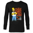 thumbnail image 1 of The Simpsons Homer Simpson Just an Ordinary Blue Collar Slob - Long Sleeve T-Shirt for Men - Customized-Black, 1 of 5