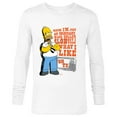 thumbnail image 1 of The Simpsons Homer Simpson Just an Ordinary Blue Collar Slob - Long Sleeve T-Shirt for Men - Customized-White, 1 of 5