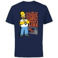 thumbnail image 1 of The Simpsons Homer Simpson Just an Ordinary Blue Collar Slob - Short Sleeve Cotton T-Shirt for Adults - Customized-Navy, 1 of 5