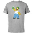 thumbnail image 1 of The Simpsons Homer Simpson Green Duff Beer St. Patrick's Day - Short Sleeve Cotton T-Shirt for Adults - Customized-Athletic Heather, 1 of 5