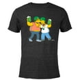 thumbnail image 1 of The Simpsons Homer and Barney Cheers to St. Patrick’s Day - Short Sleeve Blended T-Shirt for Adults - Customized-Black, 1 of 5
