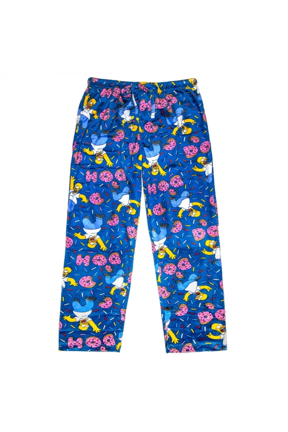 Homer  and  Donuts Sueded Fleece Sleep Pants-Small (28-30)