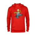thumbnail image 1 of The Simpsons Homer and Snowball Tangled Holiday - Pullover Hoodie for Adults – Customized-Red Heather, 1 of 5