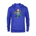 thumbnail image 1 of The Simpsons Homer and Snowball Tangled Holiday - Pullover Hoodie for Adults – Customized-Royal Heather, 1 of 5