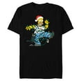 thumbnail image 1 of The Simpsons Homer and Snowball Tangled Holiday - Short Sleeve Blended T-Shirt for Adults – Customized-Black, 1 of 5