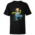 thumbnail image 1 of The Simpsons Homer and Snowball Tangled Holiday - Short Sleeve T-Shirt for Kids – Customized-Black, 1 of 5