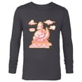 thumbnail image 1 of The Simpsons Homerzilla Kaiju Statue Treehouse of Horror - Long Sleeve T-Shirt for Men - Customized-Charcoal Heather, 1 of 5