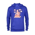 thumbnail image 1 of The Simpsons Homerzilla Kaiju Statue Treehouse of Horror - Pullover Hoodie for Adults - Customized-Royal, 1 of 5