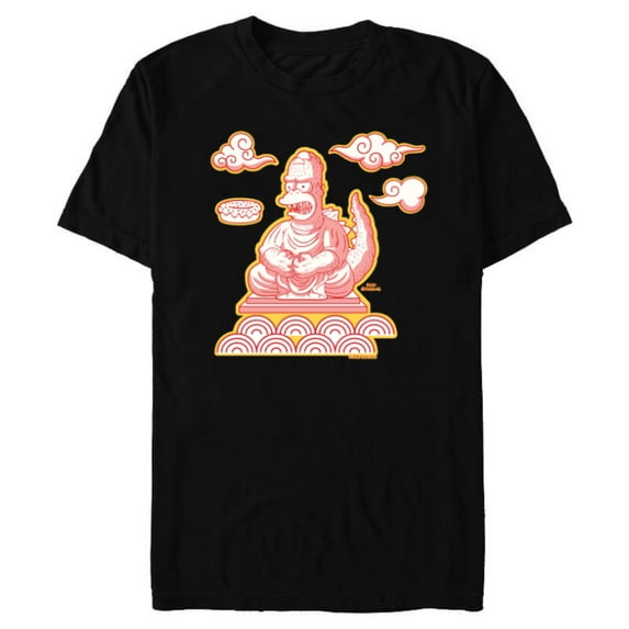 The Simpsons Homerzilla Treehouse of Horror - Short Sleeve Blended T-Shirt for Adults - Customized-Black Snow Heather