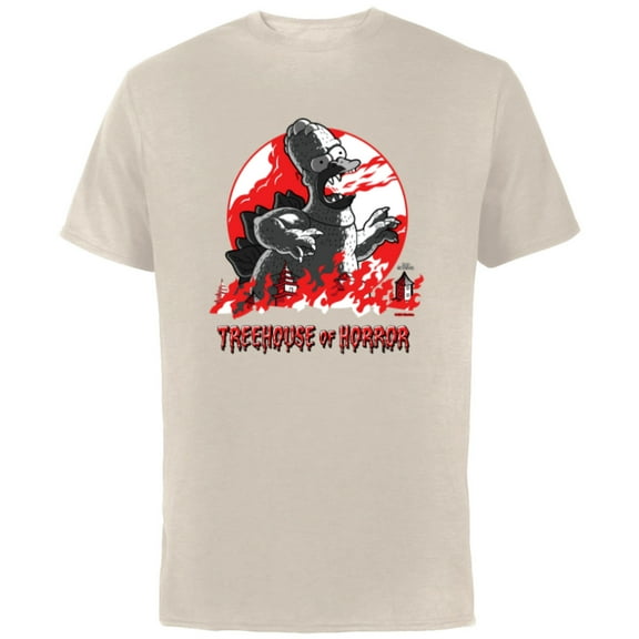 The Simpsons Homerzilla Treehouse of Horror - Short Sleeve Cotton T-Shirt for Adults - Customized-Putty