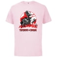thumbnail image 1 of The Simpsons Homerzilla Treehouse of Horror - Short Sleeve Cotton T-Shirt for Adults - Customized-Soft Pink, 1 of 5
