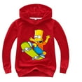 thumbnail image 1 of The Simpsons Hooded Sweatshirts Lightweight Casual Pullover Long Sleeve Tops for Boys Girls, 1 of 2