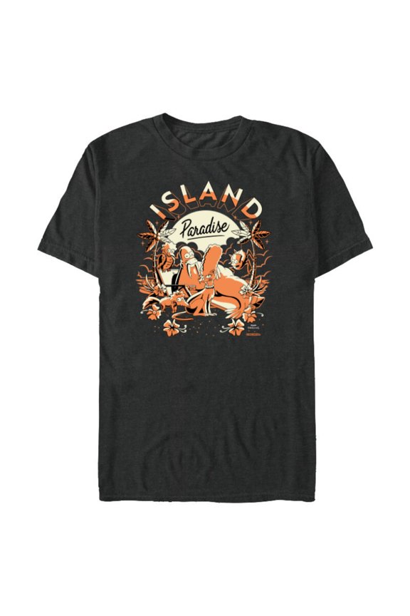 Island Paradise Treehouse of Horror - Short Sleeve Blended T-Shirt for Adults - Customized-Dark Heather