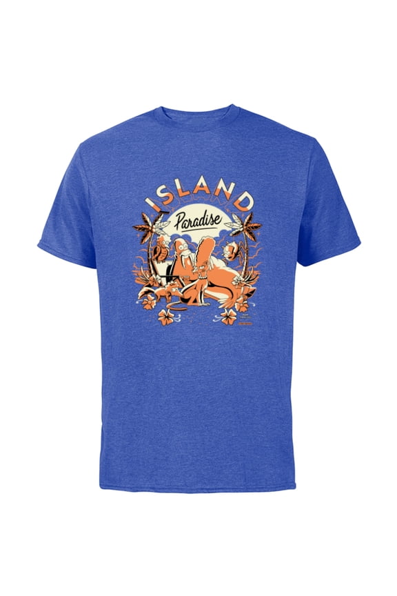 Island Paradise Treehouse of Horror - Short Sleeve Cotton T-Shirt for Adults - Customized-Royal Heather