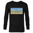 thumbnail image 1 of The Simpsons Isle Style Beach Surfing Bart and the Crew - Long Sleeve T-Shirt for Men - Customized-Black, 1 of 5