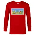 thumbnail image 1 of The Simpsons Isle Style Beach Surfing Bart and the Crew - Long Sleeve T-Shirt for Men - Customized-New Red, 1 of 5